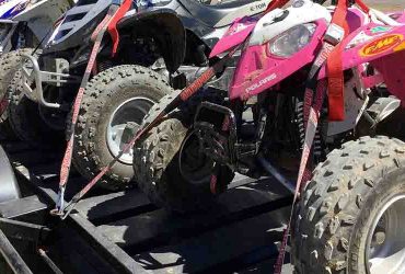 ATVs on trailer