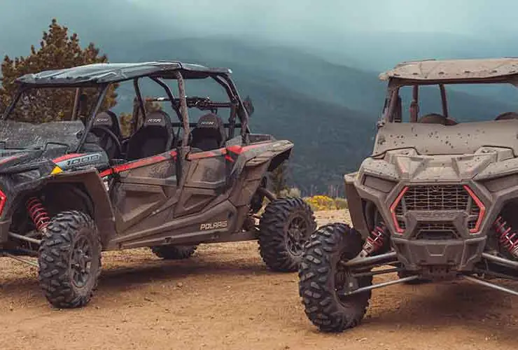 Dusty and dirty UTVs