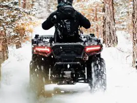 atv for plowing snow