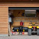 ATV in garage