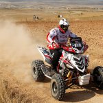 Yamaha Raptor 700 ATV on the trails of Baja Aragon